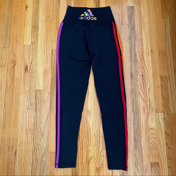 Adidas Pride 3-Stripes 7/8 Leggings - Picture 9 of 14
